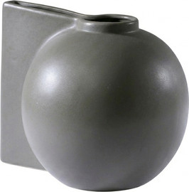 B-DECOR ואזה קרמיקה אפור מט 25×20×21 ס"מ