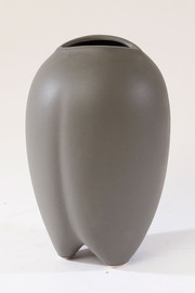 B-DECOR ואזה קרמיקה אפור 16X16X25 ס"מ מט