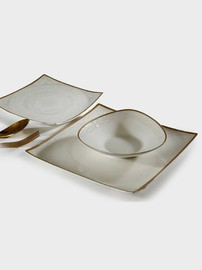 B-DECOR מערכת אוכל 18 חלק פורצלן NEW BONE CHINA