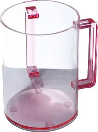 B-DECOR נטלת אקריליק 1000ml ידיות ורוד