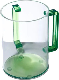 B-DECOR נטלת אקריליק 1000ml ידיות ירוק