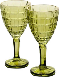 CRYSTALINE סט 6 גביעי יין 240 מ"ל GREEN GOLD CRYSTALINE