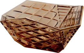 CRYSTALINE סט 6 בולים 14X14X7 ס"מ AMBER GOLD CRYSTALINE