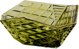 CRYSTALINE סט 6 בולים 14X14X7 ס"מ GREEN GOLD CRYSTALINE