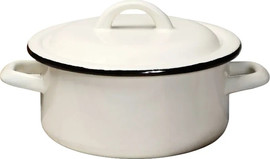 DREAM CHEF סיר אמייל נמוך 1.8 ל׳ קוטר 18 ס״מ קרם DreamChef Delicious