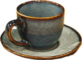 B-DECOR סט קפה 80 מ"ל STONE WARE BLUE