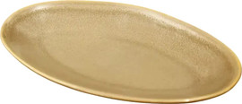 B-DECOR פלטה אובלית 25X15X3 STONE WARE BROWN