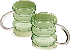 B-DECOR זוג מאגים זכוכית ירוקה 450 מ״ל DreamChef