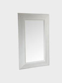 B-DECOR מראה עץ מלא WOOP NATORAL NVENGER לבנה 120X196X8 ס״מ B-DECOR