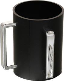 B-DECOR נטלת אקריליק שחור מט 1000ml ידיות כסף