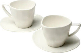 B-DECOR סט קפה פורצלן Simple White