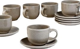 B-DECOR סט תה 200 מ"ל STONE WARY GREY