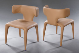 B-DECOR כסא עור גובה מושב 43 ס"מ