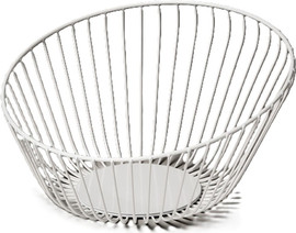 DREAM CHEF סלסלה לפירות מתכת 25X25X14.5 WHITE DREAM CHEF