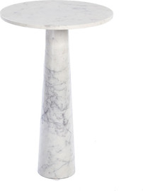 B-DECOR שולחן צד MarbleWhite 40X40X60