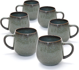 DREAM CHEF סט 6 מאג חבית STONE WARE MADRIO GREEN בעיצוב מוקפד, בעל טקסטורה עשירה ומראה נקי ואלגנטי.