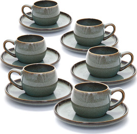 DREAM CHEF סט תה STONE WARE MADRIO GREEN בעיצוב מוקפד, בעל טקסטורה עשירה ומראה נקי ואלגנטי.