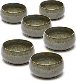 DREAM CHEF סט 6 בולים STONE WARE MADRIO GREEN בעיצוב מוקפד, בעל טקסטורה עשירה ומראה נקי ואלגנטי.