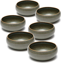 DREAM CHEF סט 6 בולים STONE WARE MADRIO GREEN בעיצוב מוקפד, בעל טקסטורה עשירה ומראה נקי ואלגנטי.