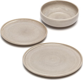 DREAM CHEF מערכת אוכל 18 חלקים STONE WARE MADRIO CONCRETE בעיצוב מוקפד, בעל טקסטורה עשירה ומראה נקי ואלגנטי.