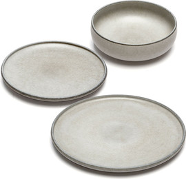 DREAM CHEF מערכת אוכל 18 חלקים STONE WARE MADRIO MOCHA בעיצוב מוקפד, בעל טקסטורה עשירה ומראה נקי ואלגנטי.