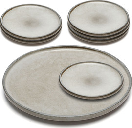 DREAM CHEF סט עוגה 7 חלקים STONE WARE MADRIO MOCHA בעיצוב מוקפד, בעל טקסטורה עשירה ומראה נקי ואלגנטי.