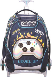 קל גב תיק אורטופדי X BAG TROLLEY דגם גיימינג כחול – KAL GAV