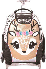קל גב תיק אורטופדי X BAG TROLLEY דגם איילה שחור-לבן – KAL GAV