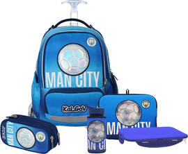 קל גב הסט המושלם לכיתה א-ב קל גב | M.City כחול X-Fix trolley