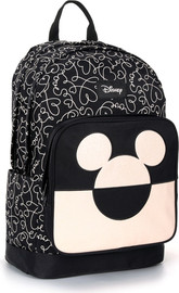 OUTDOOR תיק גב לנוער דגם DISNEY שחור-שמפניה