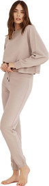 Nautica Home סט פיג'מה Nautica לנשים דגם crop top