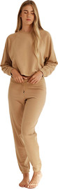 Nautica Home סט פיג'מה Nautica לנשים דגם crop top