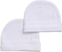 Lorens מארז זוג כובעים לתינוק One Size מבית Lorens - לבן