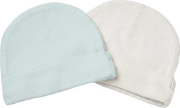 Lorens מארז זוג כובעים לתינוק One Size מבית Lorens - תכלת ואופוויט