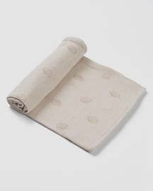 Lorens שמיכה גדולה מבד פיקה 100*140 shell אבן – לורנס