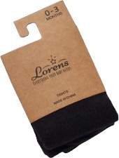 Lorens גרביון לתינוקות מידה 0-3 חודשים מבית Lorens - שחור