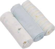 Lorens מארז 3 חיתולי טטרה 70x70 ס''מ מבית Lorens -  דגים