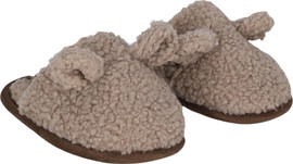 MINENE נעלי בית TEDDY מבד פופי רך, נעים ומחמם