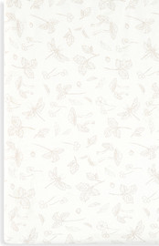 MINENE סדין לעריסה - Forest Mist - שמנת מודפס - Cream Print