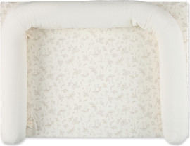 MINENE משטח החתלה לשידה - Forest Mist - שמנת מודפס - Cream Print