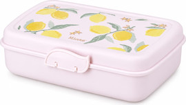 MINENE קופסת אוכל מחולקת לילדים עם מכסה אינטגרלי | BPA Free - לימונים