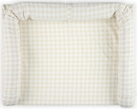 MINENE משטח החתלה לשידה Wonderland - שמנת מודפס - Cream Print