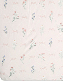 MINENE סדין למיטת תינוק Wonderland - ורוד בהיר מודפס - Light Pink Printed