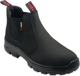 Rhino נעלי עבודה מקצועיות  RHINO GAAWA S3 בצבע שחור -עור נובוק