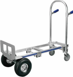 SHAZAR עגלת שקים אלומיניום 2 מצבים גלגל אוויר 200-250 ק"ג מבית שזר