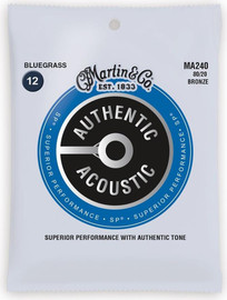 MARTIN סט מיתרים 0.12 לגיטרה אקוסטית AUTHENTIC SP MA240 80/20