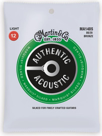 MARTIN סט מיתרים 012 לאקוסטית MA140S Marquis 80/20 Bronze Authentic Silked