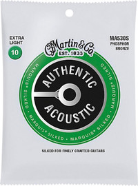 MARTIN סט מיתרים 010 לאקוסטית MA530S Marquis Phosphor Bronze Authentic Silked