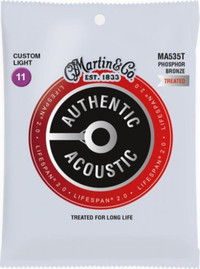 MARTIN סט מיתרים 0.11 לאקוסטית MA535T AUTHENTIC SP