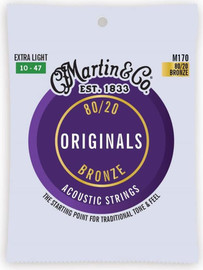 MARTIN סט מיתרים 010 לגיטרה אקוסטית Originals M170